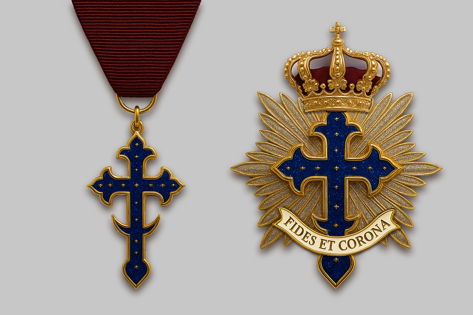 Insignes de l’Ordre de Saint Sigismond : croix et plaque